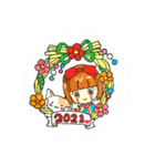 正月のかわいいスタンプです（個別スタンプ：1）