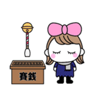 りぼんOLの冬休み（個別スタンプ：9）