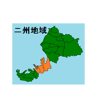 拡大する福井県の市町村地図（個別スタンプ：22）