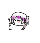 三つ編みおにゃの子さん（個別スタンプ：3）