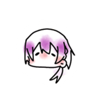 三つ編みおにゃの子さん（個別スタンプ：5）