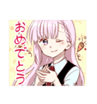 まほがく生徒会のLINEスタンプ（個別スタンプ：24）