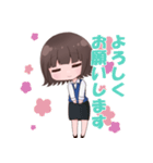 新人事務員ちゃんスタンプ（個別スタンプ：16）