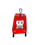 ネコとリスとウサギのスタンプ（個別スタンプ：8）