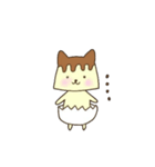 ぷりんねこ。（個別スタンプ：1）