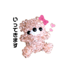 かわいいキラキラどうぶつ❤️くまビーズ✨（個別スタンプ：5）