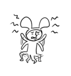 使えるかわからないうさぎ人間スタンプ（個別スタンプ：3）