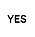 YES、スタンプ（個別スタンプ：1）