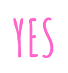 YES、スタンプ（個別スタンプ：18）