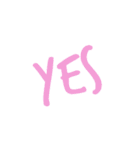 YES、スタンプ（個別スタンプ：20）