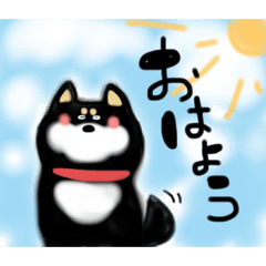 [LINEスタンプ] 黒柴のムック