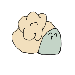 [LINEスタンプ] 犬とペンギン