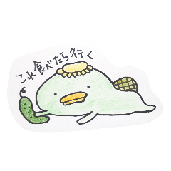 [LINEスタンプ] かっぱのぱーこ