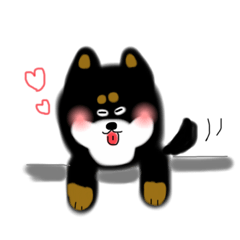 [LINEスタンプ] 黒柴のムック2