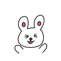 [LINEスタンプ] ゆるりうさぎの一言