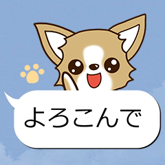 [LINEスタンプ] チワワ 犬スタンプ（吹き出し編）