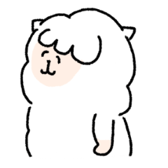 [LINEスタンプ] もこもこアルパカたち