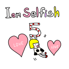 [LINEスタンプ] I am selfish 5の画像（メイン）