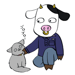 [LINEスタンプ] 運送会社で働く牛と鶏たちのスタンプ