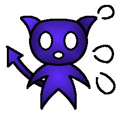 [LINEスタンプ] サク悪魔001 感情