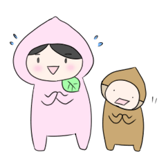 [LINEスタンプ] ももくり♡さんねん