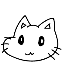 [LINEスタンプ] モノクロ猫 (オノマトペ)