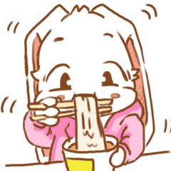 [LINEスタンプ] 辛くて可愛いウサギ！ Punchy！の画像（メイン）