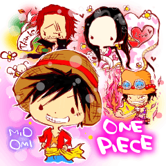 [LINEスタンプ] MIOOMI first-ONE PIECE-の画像（メイン）
