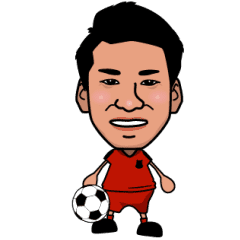 [LINEスタンプ] 動くっ！サッカー浅川隼人選手の画像（メイン）