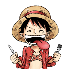 [LINEスタンプ] ONE PIECE ルフィだらけのスタンプ(+ASL)