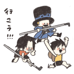 [LINEスタンプ] ONE PIECE ASLスタンプ