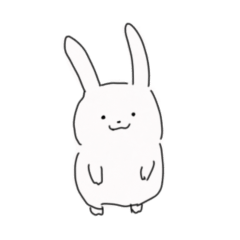[LINEスタンプ] うさぎのちょす