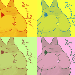[LINEスタンプ] 時々煽るうさぎ