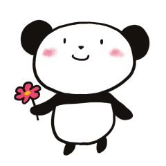 [LINEスタンプ] ともだちパンダ