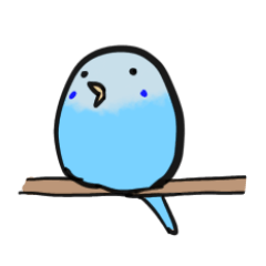 [LINEスタンプ] マルッとしたインコ
