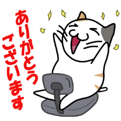 [LINEスタンプ] 椅子の上の猫