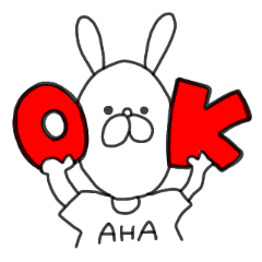 [LINEスタンプ] AHA スタンプ