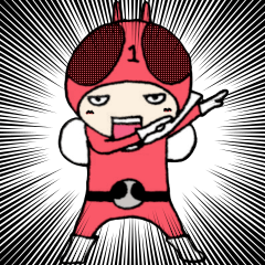[LINEスタンプ] 御庭番戦隊ハエレンジャー！ 一号