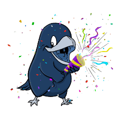[LINEスタンプ] クックー•ザ•カラス (シリーズ 02)