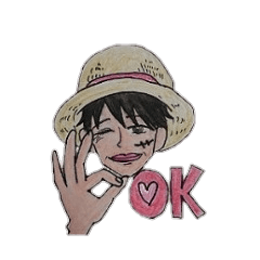 [LINEスタンプ] ONE PIECE k-chan スタンプ