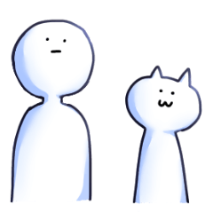 [LINEスタンプ] ぼくとはえねこ