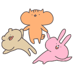 [LINEスタンプ] ほっぺふくらみ動物たち