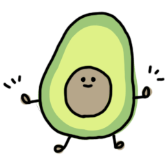 [LINEスタンプ] アボカドだらけ