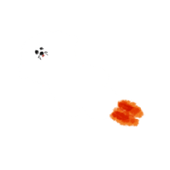 [LINEスタンプ] 染みうさぎ
