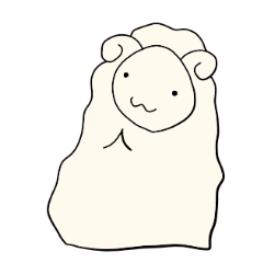 [LINEスタンプ] ゆるいひつじさんの画像（メイン）