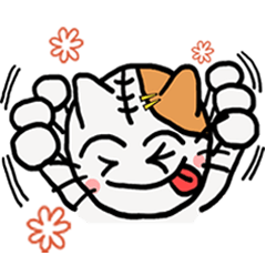 [LINEスタンプ] てへぺろにゃんこ 第2弾 みけにゃんこ