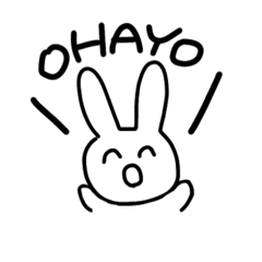 [LINEスタンプ] うさぎさん⑴