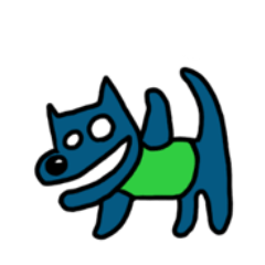 [LINEスタンプ] おおかみ犬 カン