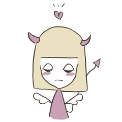 [LINEスタンプ] ブロンドデビルちゃん