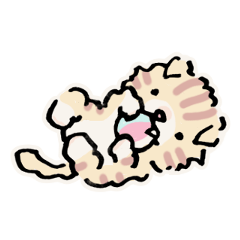 [LINEスタンプ] トイプードルくんとマンチカンちゃん